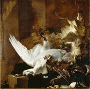 Still Life with a Dead Swan, Jan Baptist Weenix